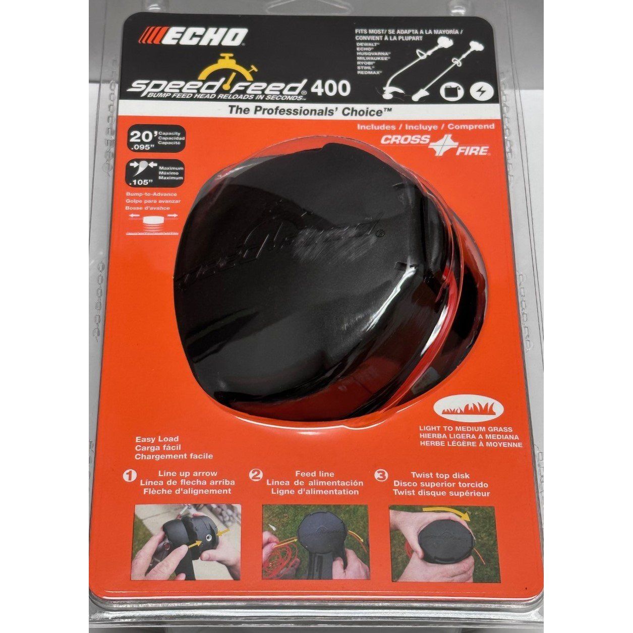 ECHO: 99944200907 Speed Feed 400 CLAMSHELL UNIVERSAL FIT