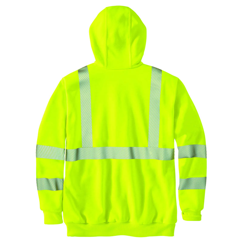 Carhartt High-Visibility Loose Fit Midweight Thermal-Lined Full-Zip Class 3 Hooded Sweatshirt