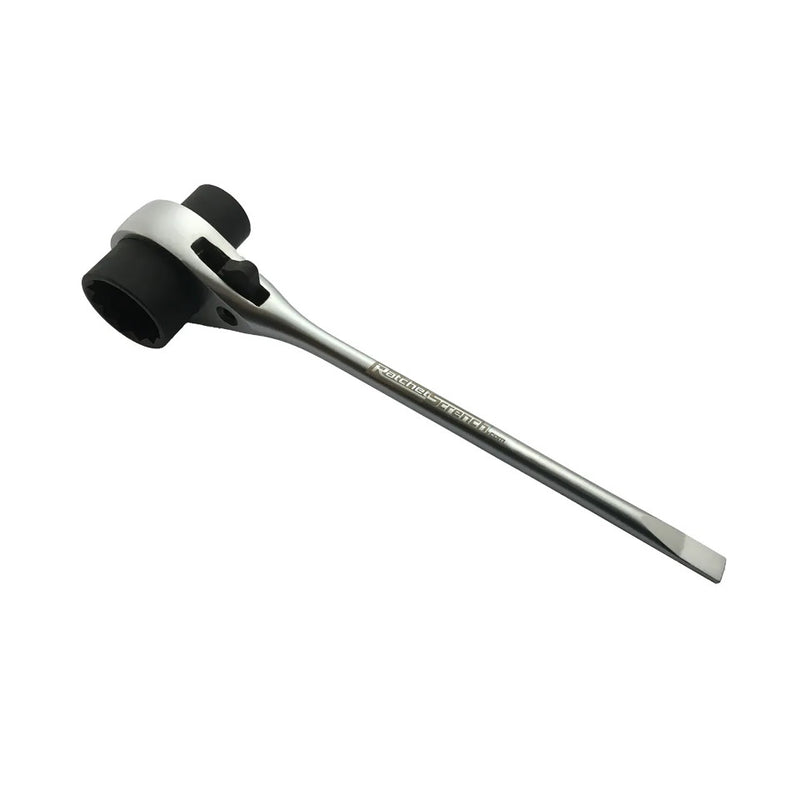 RatchetScrench-The Original ratcheting Chainsaw-Maintenance T-bar Wrench (13mm/19mm scrench)