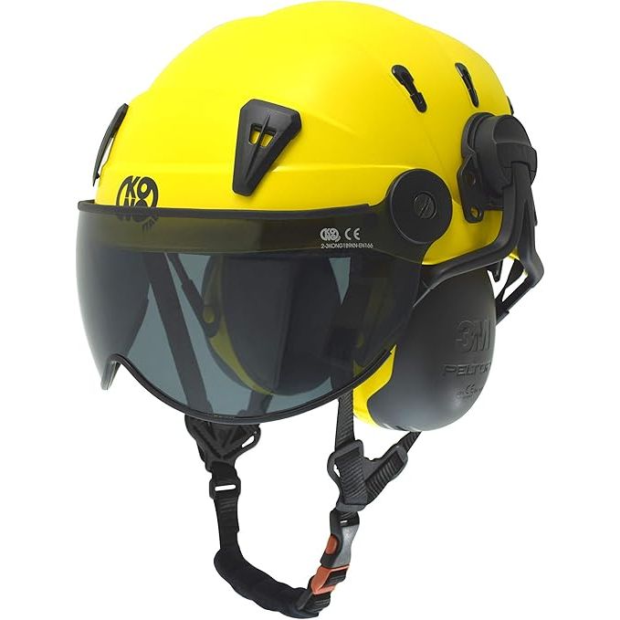 Kong Spin CE ANSI Work Helmet, Yellow,