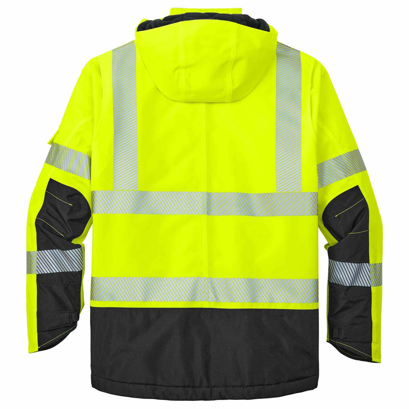 Carhartt High Visibility Class 3 Waterproof Heavyweight Insulated Jacket - Brite Lime