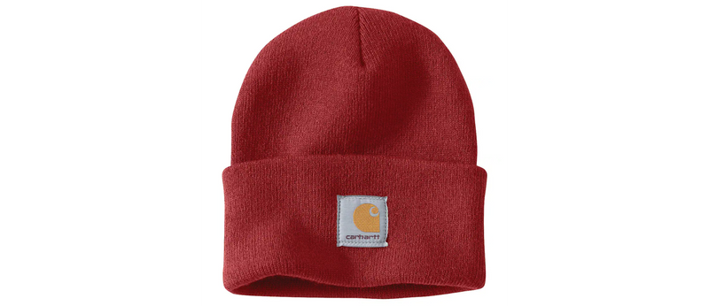 Carhartt Knit Cuffed Beanie Watch Hat - Crabapple