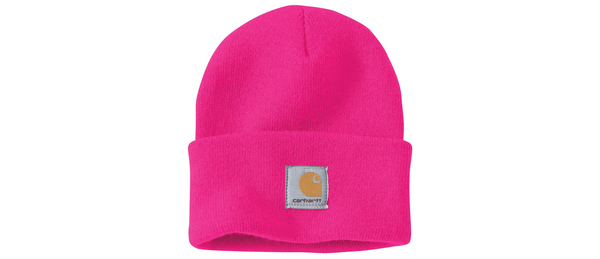 Carhartt Knit Cuffed Beanie Watch Hat - Pink Glow