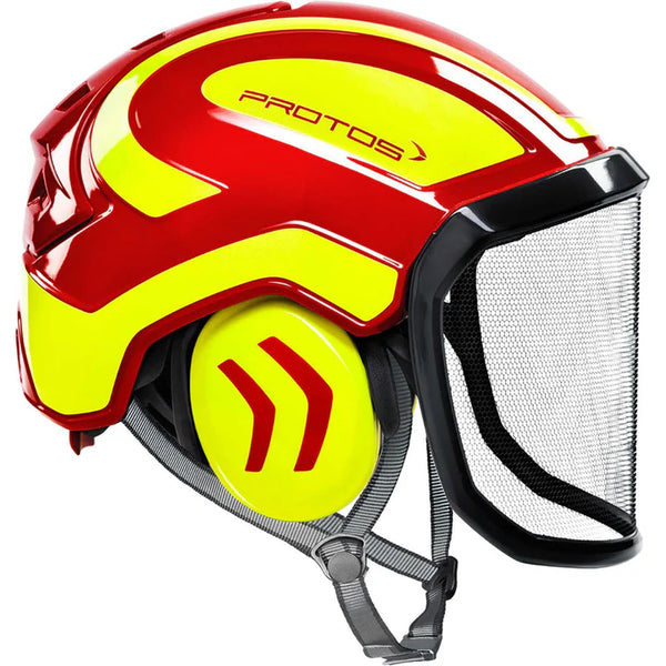 Pfanner PROTOS-RY Protos Helmet, Red/Yellow