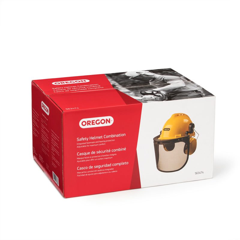 Oregon 563474 Basic Safety Helmet Combination, Includes Helmet, Visor and Ear Protection